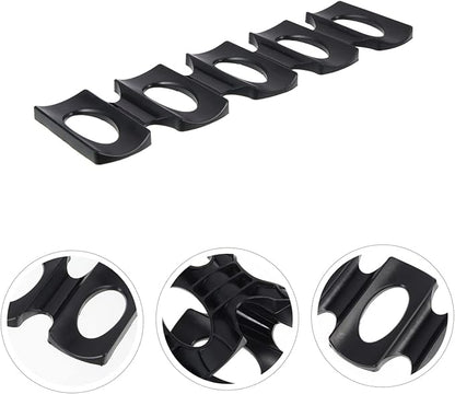 LABRIMP Refrigerator Beer Holder Mat Silicone Beverage Storage Rack for Fridge Easy to Clean Beer Bottle Organizer for Cans and Bottles Black
