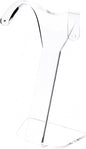 Plymor Clear Acrylic Divided Pair Hanging Earring Display Stand, 3.125" W x 1.75" D x 4.75" H