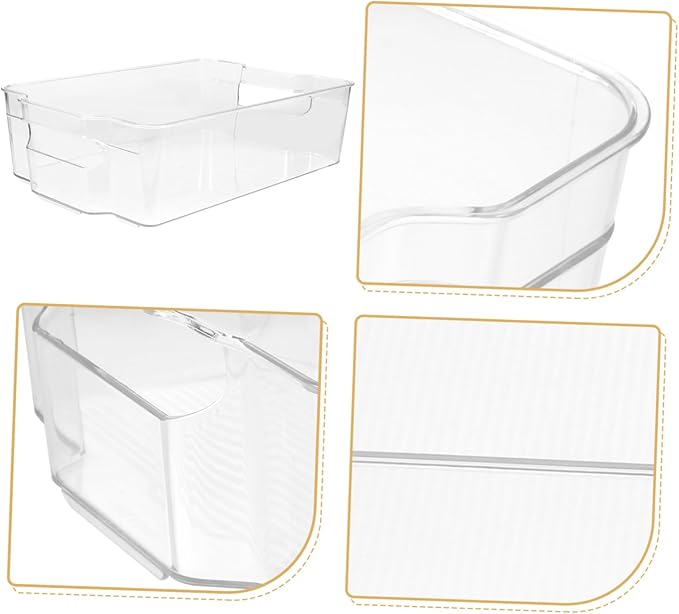 Refrigerator Organizer Bin for Drinks Clear Rolling Soda Can Dispenser with Drawer Design Space-saving Beverage Holder for Beer Soda and More for Fridge Storage