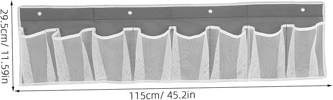 Amosfun 8-Pocket Bedside Shoe Organizer Wall-Mounted Mesh Storage Bag for and Home for Travel and Space-Saving Shoe Storage