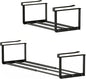Expandable Shoe Rack & Hanging Shoe Organizer, Adjustable Under Shelf Storage for Closet, 16.5"-31.5" Space Saving Rack for Closet Pantry Laundry Room