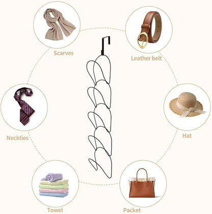 10 Piece Set Wig Organizer Wig Storage Rack, Saves Space, Used for Storing Wigs Behind Doors, Wardrobes, Walls, Bathroom Hat Racks, and Hanger Style Wigs (Black)