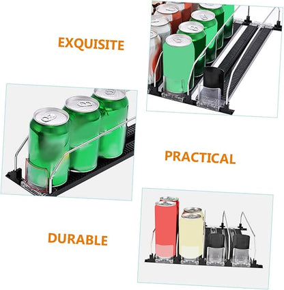 MAGICLULU Convenience Store Drink Pusher Automatic Glide Beverage Dispenser for Vending Machine Freezer Easy Install Drink Propeller for Fridge Organization Smooth Surface Design