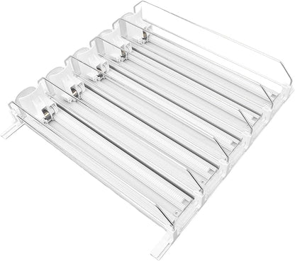 gernie Soda Can Dispenser, NonSlip and SelfPush Beverage Organizer for Shelves (White), gernieiby083dgxv-12
