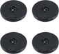Geesatis 4 Pcs Acrylic Lazy Susan 3 inch Rotating Turntable Organizer Bearings Round Swivel Plate for Spice Rack Table Cake Kitchen Pantry, Black