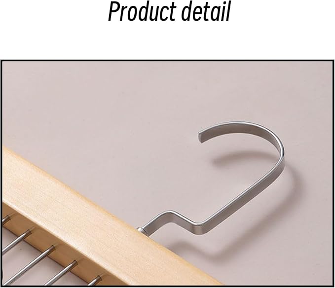 Belt Hanger 2Pcs Belt Hanger with 16 Hooks Bra Hangers for Closet,Space-Saving Wooden Closet Hanger Organizer for Ties, Scarves, Bras,Tank, Tops (1Wood Color 1Brown)