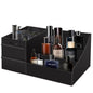 Black Cologne Organizer for Men - Large Countertop Organizer with Drawers for Cologne, Perfume, Shaving & Skincare - Bathroom & Vanity Storage, Ideal Gift for Boyfriend, Husband, Dad & Friends