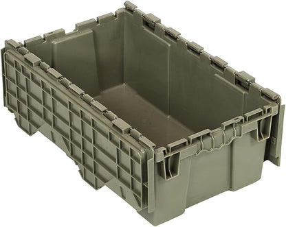 Quantum QDC2012-7 Distribution Bin, Heavy Duty Attached Top Container, 11-9/16"W x 19-5/8"L x 7-1/2"H Overall Size, Gray