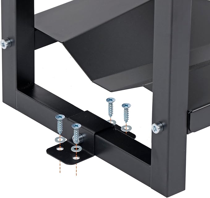 Refrigerant Tank Rack w/ 3x30lb and Storage Plate, Stable Refrigerant Cylinder tank rack, Cylinder Rack Sufficient Storage for Freon, Gases, Oxygen, Nitrogen, Acetylene