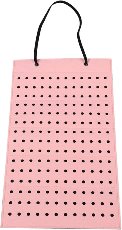 LIFKOME Hanging Felt Shoe Charm Display Organizer Wall-mounted Storage Holder for Shoe Charms and Accessories Stylish Felt Design for Neat Home Organization