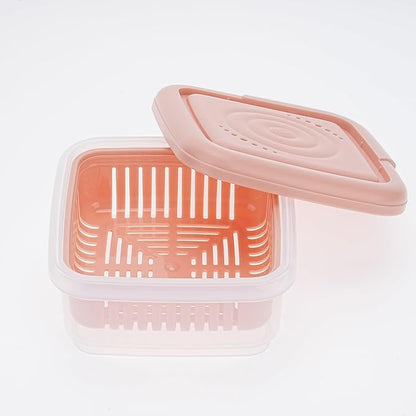 Soap Dish, Square Soap Travel Case with Drainage Layer, Leak-Proof Soap Container for Gym, Bathroom, Traveling, Camping, Soap Bar Shampoo Holder for Shower (Pink)