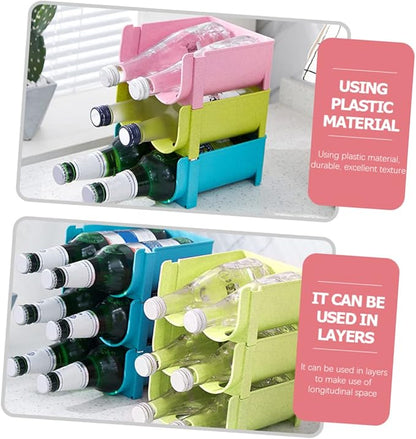 3pcs Beer Holder Soda Can Dispenser for Refrigerator Sturdy Plastic Beer Tower Home Supplies