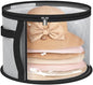 Breathable Hat Organiser Bag Foldable Caps Holder Hat Storage Bucket with Handle for Travel and Home Use