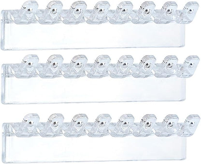 Wall Mounted Acrylic Necklace Organizers Wall Mounted Jewelry with Hooks for Necklaces Bracelets and Rings Bedroom Jewelry