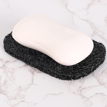 15 Piece Soap Savers Pads - Black BPA Free Holder for Bar Soap, Non-Slip Self Draining Dish Lift for Shower, Kitchen, Bathroom - Tray Bulk Accessories