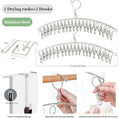 40 Clips Hat Holder Storage for Door Wall, Hat Hangers for Closet Organizer and Storage for Baseball Caps, Beanie & Accessories(26-02)