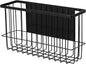 Adsorptive Refrigerator Organizer Basket, No Installation Fridge Organizer, Fridge Side Rack for Microwave Oven Cabinet Pantry, Kitchen Spice Storage Holder, No Drilling Metal Basket