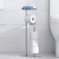Kitsure Toilet Paper Holder Free Standing – Rustproof Metal Toilet Paper Stand for 4 Rolls with Anti-Slip Base and Shelf for Phone & Small Items, Bathroom Organizers and Storage, Medium, Silver