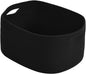 ECDYQXVU Cotton Rope Storage Basket, 15x10x9 Inches, Woven Basket for Shelves, Clothes, Towels, Books, and Laundry, Black (1 Pack)