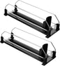 2pcs Automatic Pusher Can Dispenser for Refrigerator Stable Material Soda and Beer Organizer Easy-install Fridge Drinks Organizer for Neat Beverage Storage