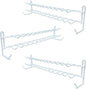 Huji Wall Mount Tie and Belt Rack Organizer, White (3 Pack)…