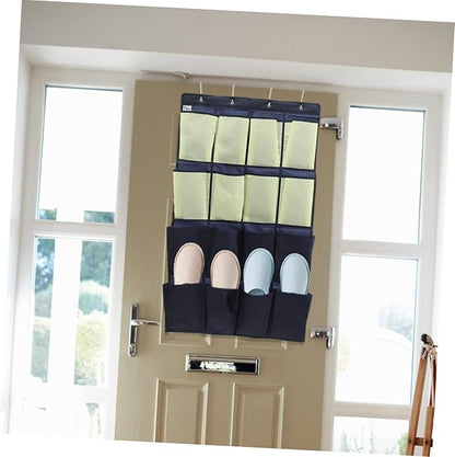 Hemobllo Over The Door Shoe Organizer Bag Oxford Hanging Storage for Closet Bedroom Bathroom Multi Purpose Shoe Storage