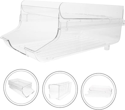 Garneck Refrigerator Beverage Storage Rack Rolling Dispenser for Soda and Canned Drinks Multi-functional Organizer for Kitchen Office and Living Room Space-saving Design