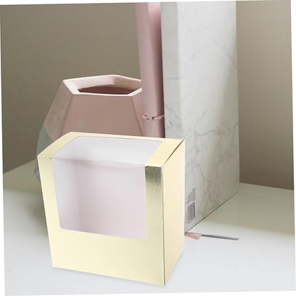 2pcs Square Hat Box with Window Clear Display Case for Baseball Caps Versatile Hat Holder for Home Travel