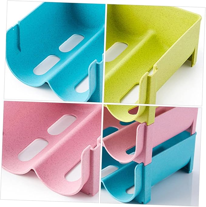 Refrigerator Bins Soda Holder for Refrigerator Fridge Drink Organizer Organizer Bin Storage Rack Stackable 3pcs