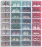 Lurrose 6pcs Stackable Shoes Box Small Size Plastic Shoe Container Thickened Green for Closet Organization and Travel Storage