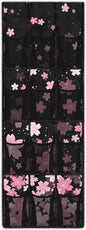 Extra Large Door Organizer with 12 Mesh Pockets, Storage Hanging Bag Behind the Door for Shoes Toys Cleaning Supplies, Cherry Blossom