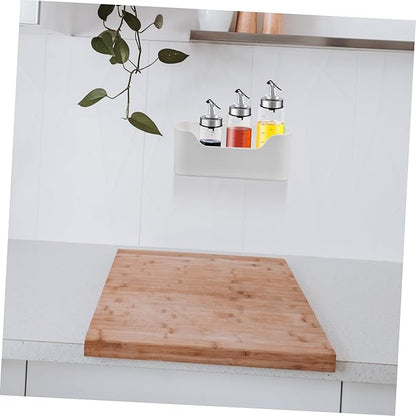 2pcs Kitchen Shelves Adhesive Wall Mount Organizer Compact Storage for Bathroom Kitchen