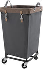 StorageWorks 160L Laundry Basket with Wheels, Large Rolling Hampers for Clothing Organizer, Dirty Clothes Basket for Hotel, Home, Closet, Dorm, Grey