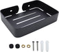 Soap Dish Stainless Steel Black Soap Dish Holder Wall Mounted Shower Soap Holder with Screws, Sturdy Soap Dish for Bar Soap Stylish Soap Dish Holder for Shower Bathroom Kitchen Sink Tub