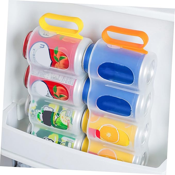 Garneck Fridge Drink Can Organizers 3pcs Soda Can Organizer for Refrigerator Plastic Can Rack Kitchen Can Organizer Beer Supply Can Holder