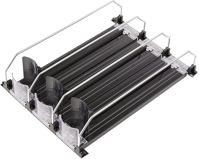 Soda Can Dispenser Beverage Display Rack Fridge Can Dispenser for Refrigerator with Adjustable Glide - Perfect for Soda, Beer, and Other Beverages