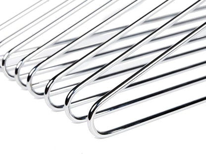 Quality Hangers 16 Pack Stainless Steel Wire Hangers - Ultra Thick 4mm Metal Hangers & Wire Coat Hangers, Seamless Non-Welded Design for Heavy-Duty Closet Organization