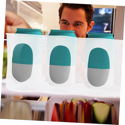 Refrigerator Can Holder Soda Can Storage Bin Dispenser for Fridge Juice Dispenser Bin
