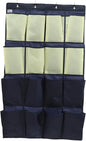 Healifty Closet Door Shoe Bag Hanging Storage Pouch Slots over The Door Organizer Oxford