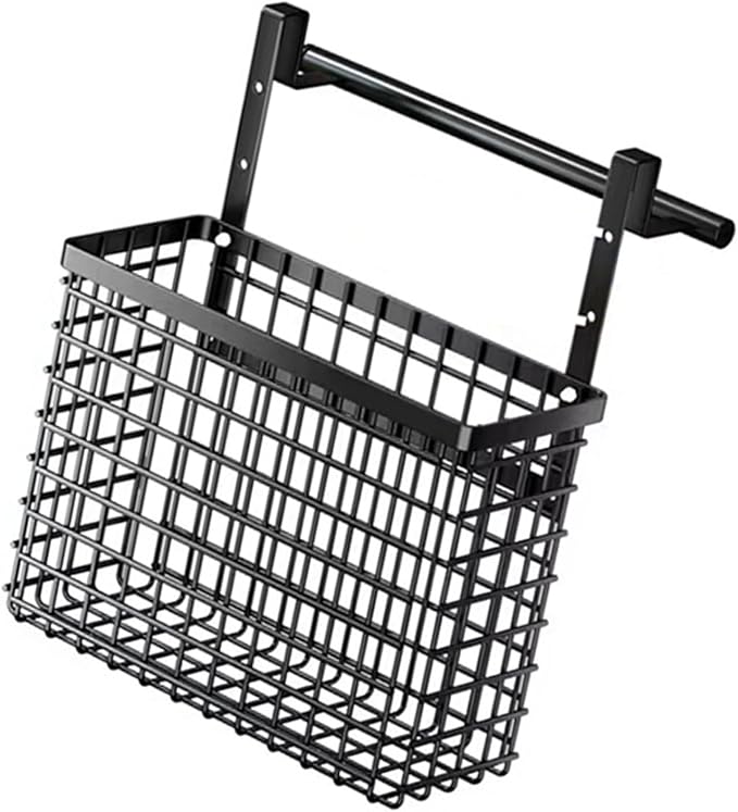 Over The Cabinet Door Organiser Storage Basket with Adjustable Heights for Kitchen and Bathroom Home Organization Tool