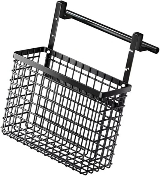 XISAOK Over The Cabinet Door Organiser Storage Basket with Adjustable Heights for Kitchen and Bathroom Home Organization Tool