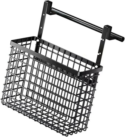 Over The Cabinet Door Organiser Storage Basket with Adjustable Heights for Kitchen and Bathroom Home Organization Tool