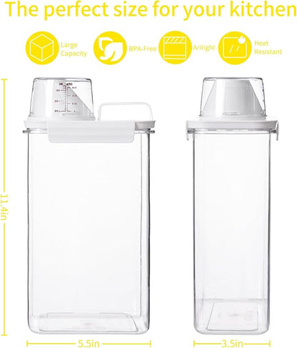 FrutPunch Rice Container,Rice Storage Container,3-5 Lbs Tcereal Storage Container,Suitable for Home Kitchen Rice, Soybean Food Storage,Pet Food Storage Containers (2.3, Liters)