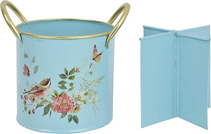 Z&Z ornamentorum Kitchen Utensil Holder for Kitchen Cunter Stylish kitchen Cooking Utensil Organizer Farmhouse Spatula Holder for Countertop (Blue)