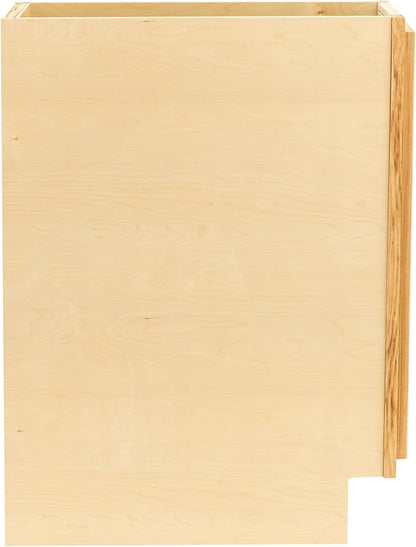 Quicklock RTA (Ready-to-Assemble) | Base Kitchen Cabinets - Shaker Style | Made in America (Rustic Hickory, 9" Wx34.5 Hx24 D Base)