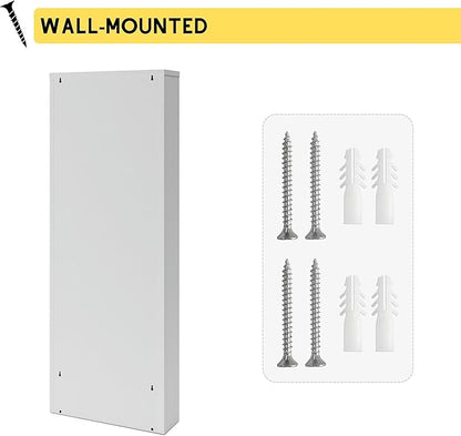 CEHA 4 Tier Metal Shoe Cabinet with Cover, Durable Shoe Storage Organizer for Entryway, Space Saving Shoe Shelf Closet with Side Ventilation Holes, 5.91" x 53.5" x 19.68", White