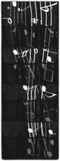 Hanging Storage Shoe Pack for Closet 12 Mesh Pockets Over The Door Wall Closet Holder for Sundries Clothes Boots Toys,Music Note