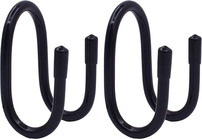 YYST Handbag Backpack Purse Hanger Hook Over The Closet Rod for Scarves, Men's Ties, Women's Shawls, Belts, Handbags, Wristlets, Purses, Bags,Backpacks, Satchels,etc (2)