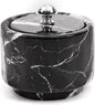 Radicaln Marble Salt Cellar with Lid 3" Black Handmade Salt Box & Spice Jar for Kitchen Counter, Ideal Salt Holder, Sugar Bowl & Salt Dish, Salt Container For Housewarming Gift & Kitchen Decor