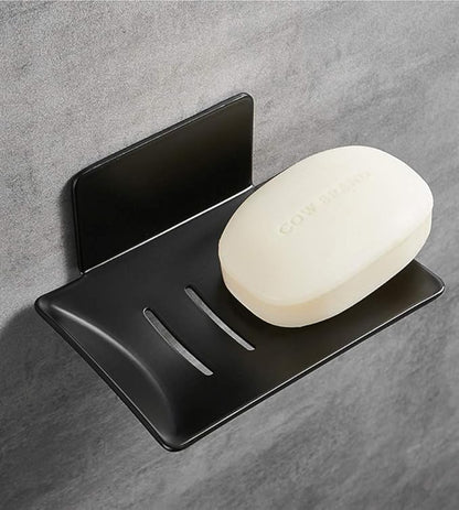 YUZP Soap Holder for Shower with Stainless Steel,Rustproof Soap Saver Sponge Holder for Bathroom,Tub,Kitchen Sink (Black)
